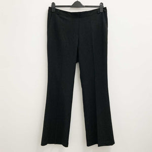 Evans Black Tailored Bootcut Trousers UK 16 Long