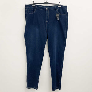 Avenue Dark Wash Butter Denim Skinny Jeans UK 28 Tall