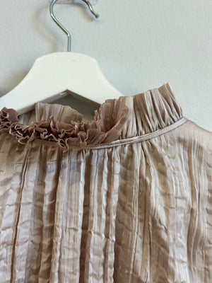 H&M Oyster Crinkle Blouse M
