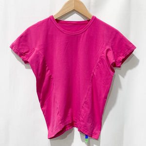 Gossypium Pink Organic Cotton Yoga T-Shirt UK 8