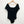 City Chic Black Cotton Blend Scoop Neck Short Sleeve Bodysuit UK 20