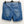 Evans Blue Light Wash Denim Turn Up Cuff Shorts UK 20