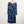 Lily Ella Blue Abstract Print V-Neck Tie Side Stretch Jersey Dress UK 16