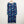 Lily Ella Blue Abstract Print V-Neck Tie Side Stretch Jersey Dress UK 16