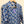 Lily Ella Blue & White Print Collared V-Neck 3/4 Sleeve Cotton Blouse UK 10