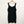 Evans Black Sleeveless Button Front Linen Blend Knee Length Dress UK 32