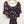 Evans Black Floral Print Bardot Dress UK 30