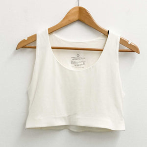 Yogamatters Natural White Classic Cropped Yoga Top UK16