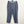 Lily Ella Blue Grey Denim Look Patterned Cotton Trousers UK 20