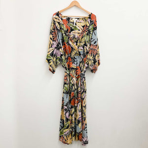 Loralette by City Chic Dotty Palm Print Midi Dress UK 22/24