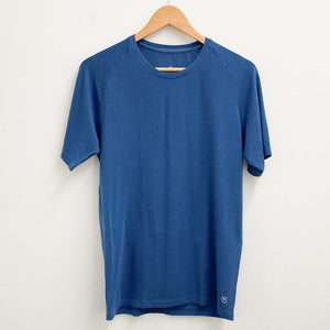 Yogamatters Moonlight Light Blue Organic Cotton Blend Yoga T-Shirt XS