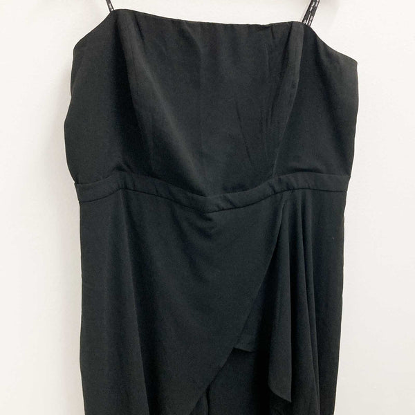 City Chic Jumpsuit Size 20 Black Strapless Wide Leg
