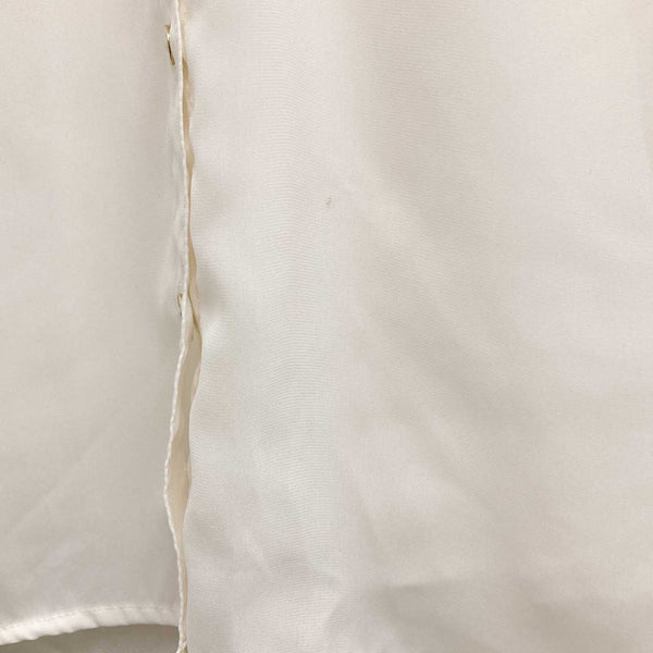 H&M Blouse Size 36 Ivory 3/4 Button Tab Sleeve 