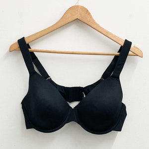 Avenue Black Underwire Basic Plunge Bra UK 38C