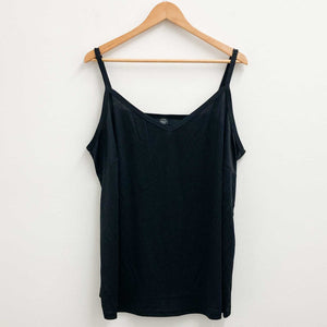 City Chic Set of 3 Black Cami Vest Tops UK 22/24