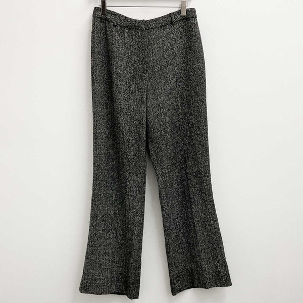 Principles Trousers UK 12 Black Mix Smart Tailored Bootcut