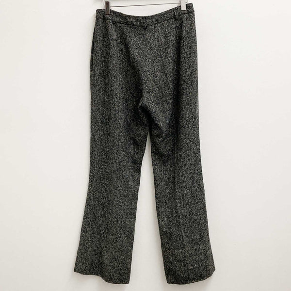 Principles Trousers UK 12 Black Mix Smart Tailored Bootcut