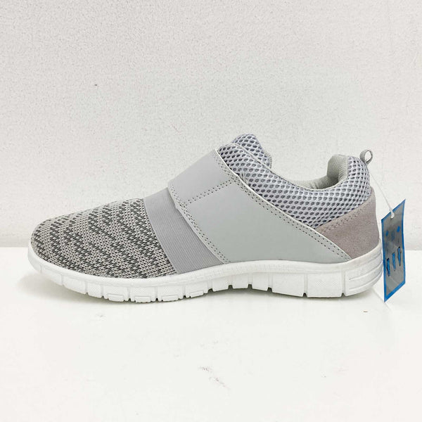 Mercury Trainers UK 3 Grey Hook & Loop Strap Lightweight Mesh Grip Sole