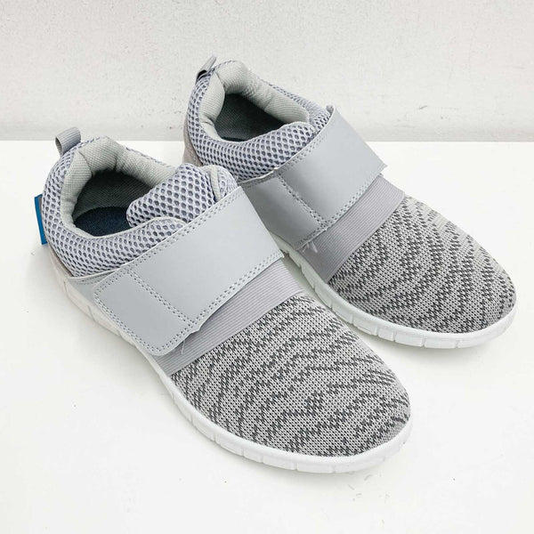 Mercury Trainers UK 3 Grey Hook & Loop Strap Lightweight Mesh Grip Sole
