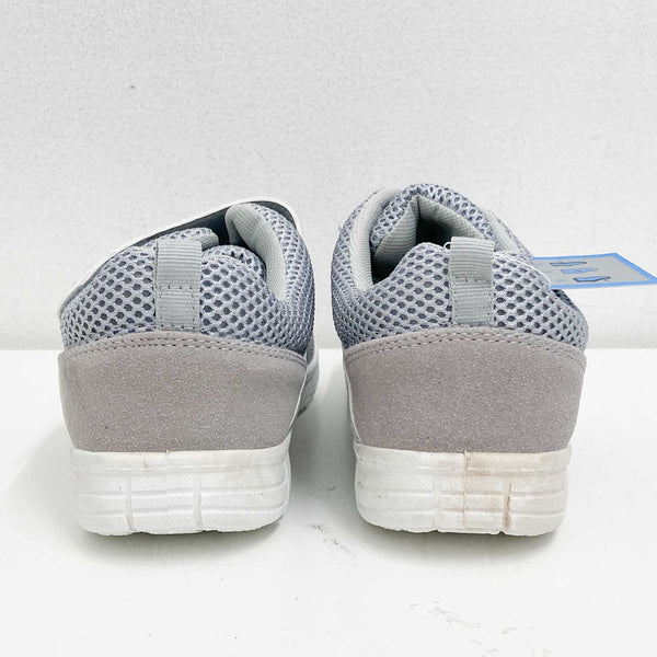 Mercury Trainers UK 3 Grey Hook & Loop Strap Lightweight Mesh Grip Sole