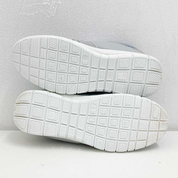 Mercury Trainers UK 4 Grey Hook & Loop Lightweight Mesh Grip Sole