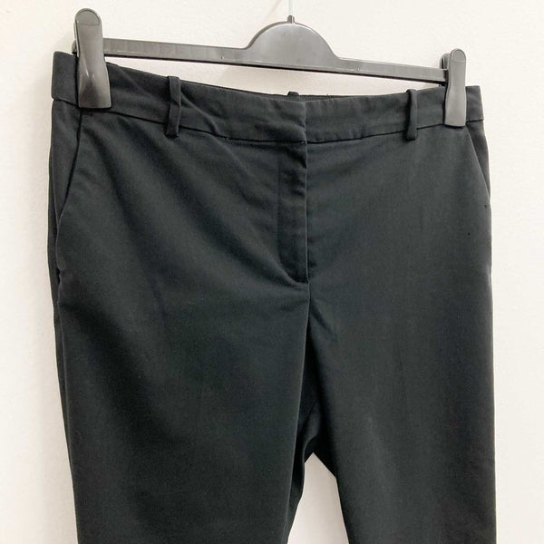 H&M Trousers Size 16 Black Straight Leg Ankle Grazer