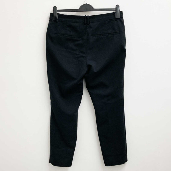 H&M Trousers Size 16 Black Straight Leg Ankle Grazer