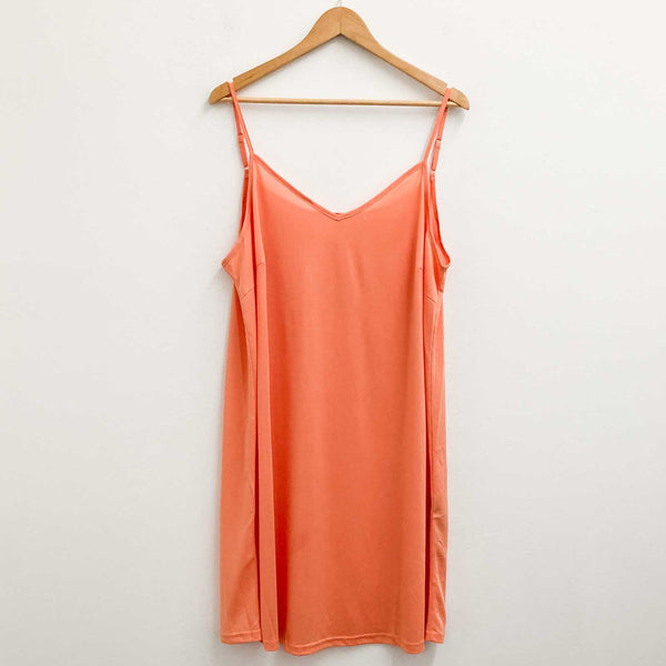 City Chic Avenue Cami Slips Size 16 Set of 3 Black Orange Beige