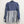 Upcycled Cobalt Blue Check Smock L/XL