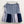 Upcycled Blue Patchwork Shirt Skirt L
