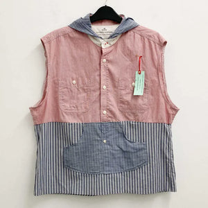 Upcycled Sleeveless Tunic Top L