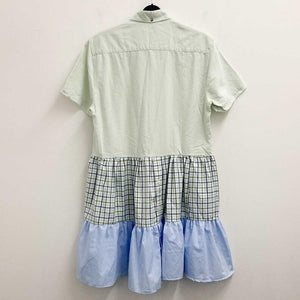 Upcycled Mint Green Shirt Tunic S