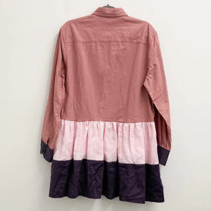 Upcycled Dusky Pink Shirt Dress S/M