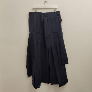 Upcycled Gender Neutral Sleeveless Jacket and Long Skirt L