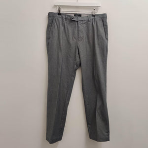 Upcycled Grey Men Cropped Trousers 7/8 34"