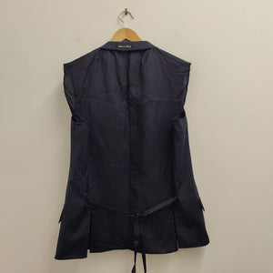 Upcycled Gender Neutral Sleeveless Jacket and Long Skirt L