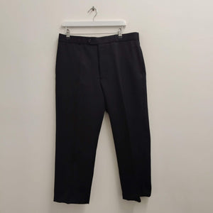 Upcycled Black Men Suit 7/8 Trousers 34"