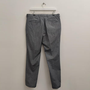 Upcycled Grey Men Cropped Trousers 7/8 34"