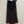 Upcycled Sari Black Sheer Long Skirt with Red and Gold Detailing L