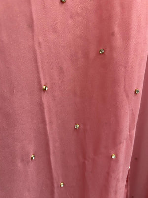 Upcycled Sari Pink Embellished Kimono One Size