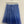 Upcycled Sari Blue Ombre Short Net Skirt S/M