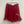 Upcycled Sari Red Crinkle Skirt M