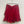 Upcycled Sari Red Crinkle Skirt M