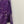 Upcycled Sari Purple Elasticated Skirt M
