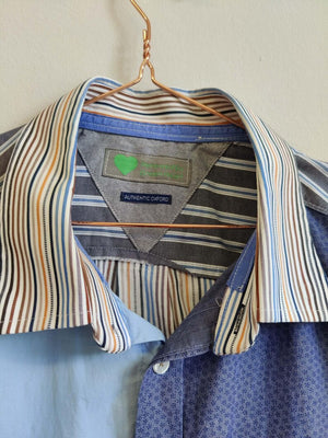 Upcycled Men's Mix And Match Long Sleeve Shirt XL