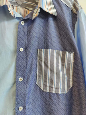 Upcycled Men's Mix And Match Long Sleeve Shirt XL