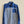 Upcycled Men's Stripe and Check Blue Shirt S/M