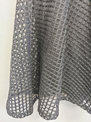 Miss Selfridge Black Mesh Dress UK10