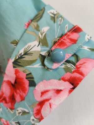 Mint Limit Blue Floral Dress L