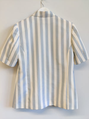 Vintage Littlewoods Blue Stripe Jacket UK12